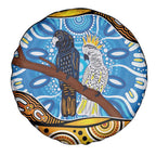 Australia Birds Aboriginal Art Spare Tire Cover