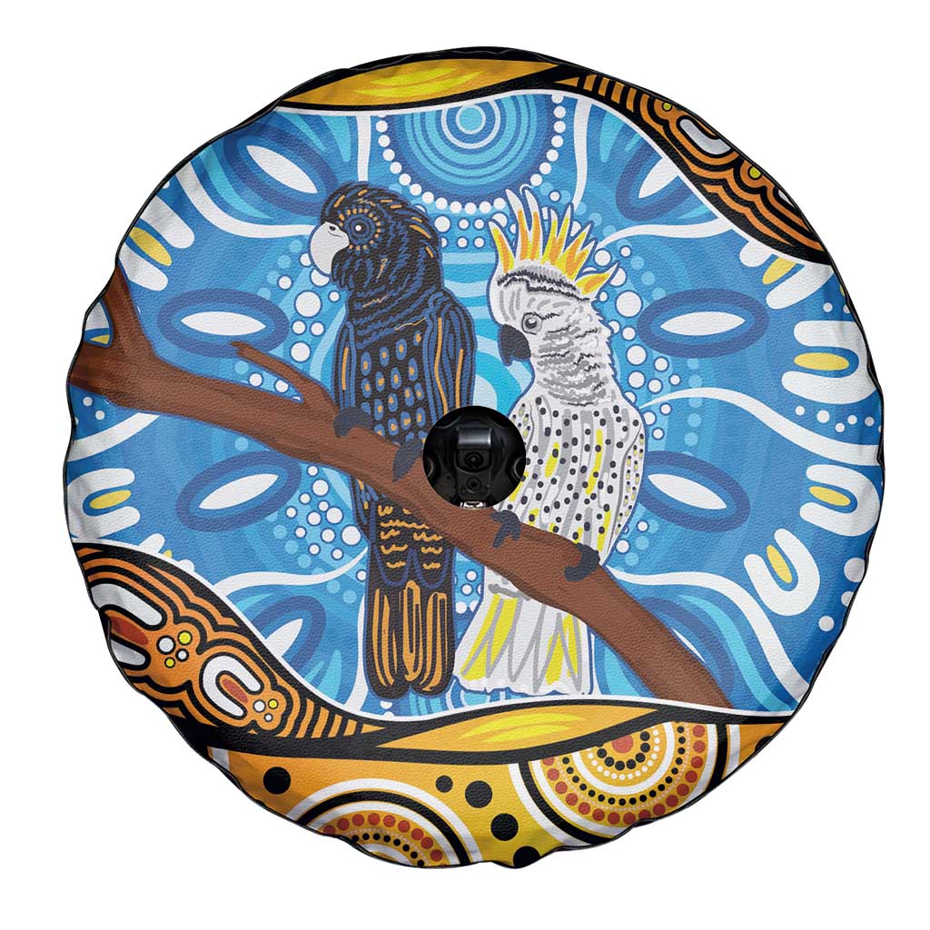 Australia Birds Aboriginal Art Spare Tire Cover