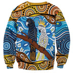 Australia Birds Aboriginal Art Sweatshirt