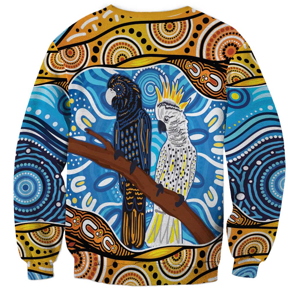 Australia Birds Aboriginal Art Sweatshirt