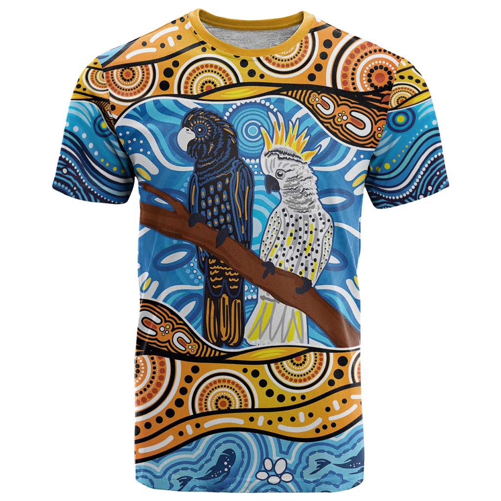 Australia Birds Aboriginal Art T Shirt