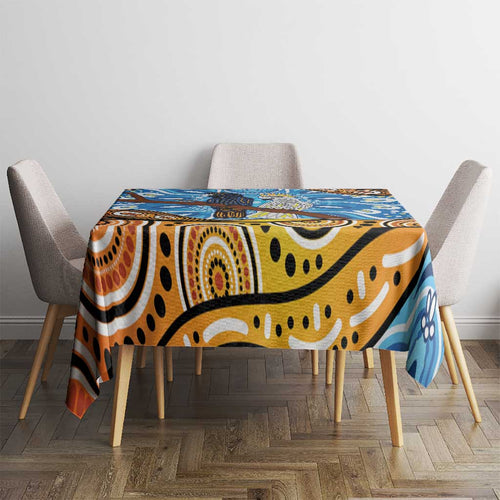 Australia Birds Aboriginal Art Tablecloth