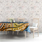 Australia Birds Aboriginal Art Tablecloth