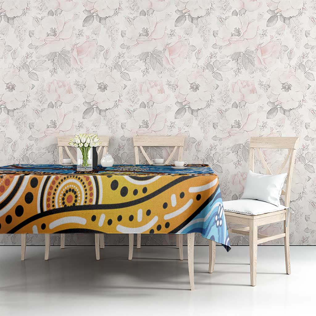 Australia Birds Aboriginal Art Tablecloth