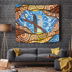 Australia Birds Aboriginal Art Tapestry