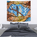 Australia Birds Aboriginal Art Tapestry