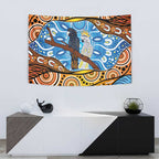 Australia Birds Aboriginal Art Tapestry