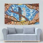 Australia Birds Aboriginal Art Tapestry