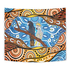 Australia Birds Aboriginal Art Tapestry