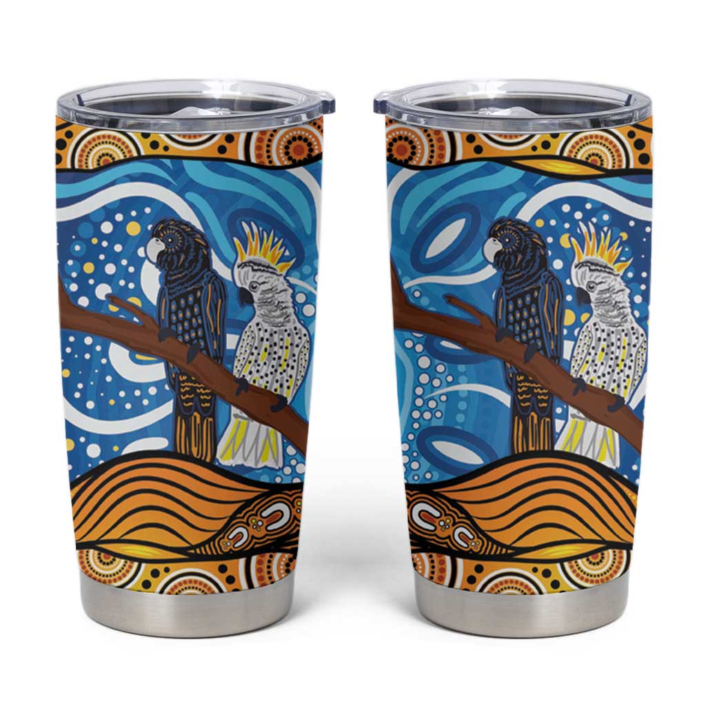 Australia Birds Aboriginal Art Tumbler Cup
