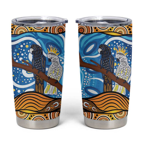 Australia Birds Aboriginal Art Tumbler Cup