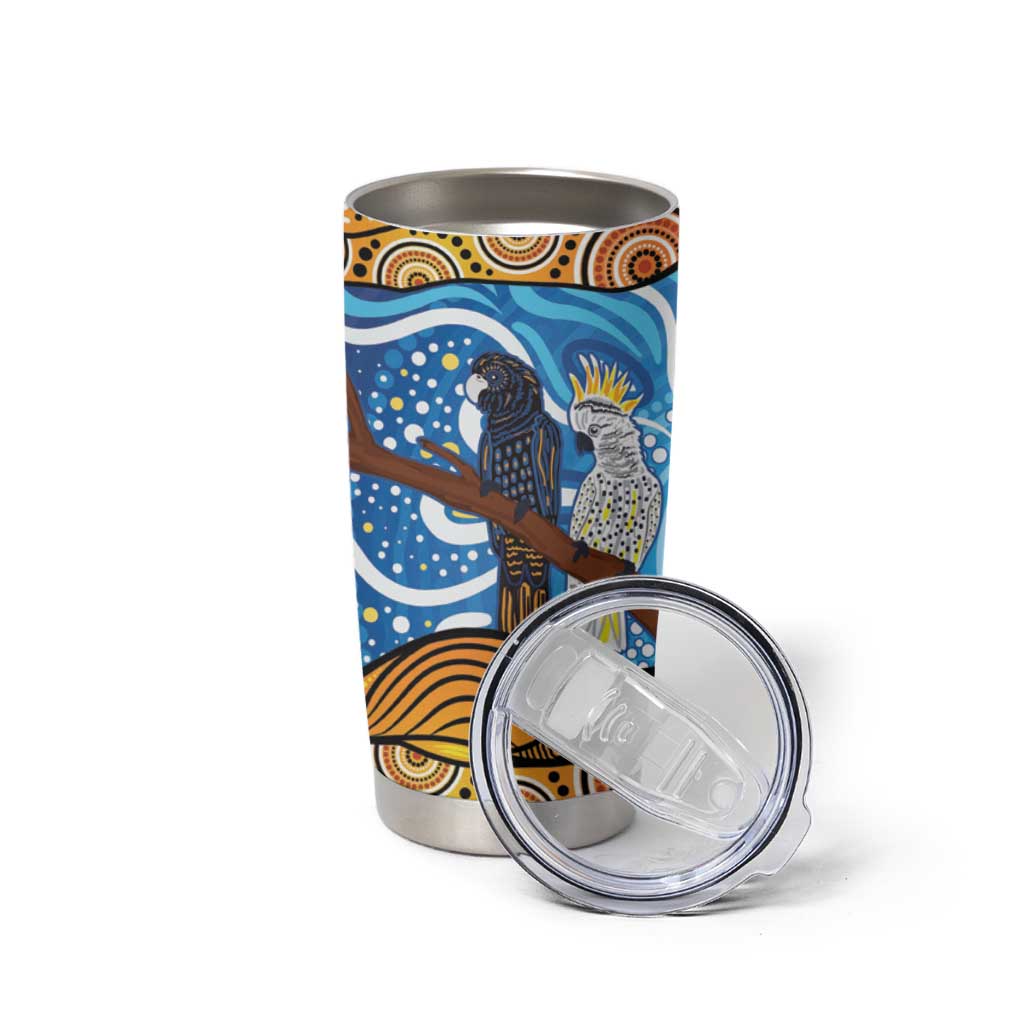 Australia Birds Aboriginal Art Tumbler Cup