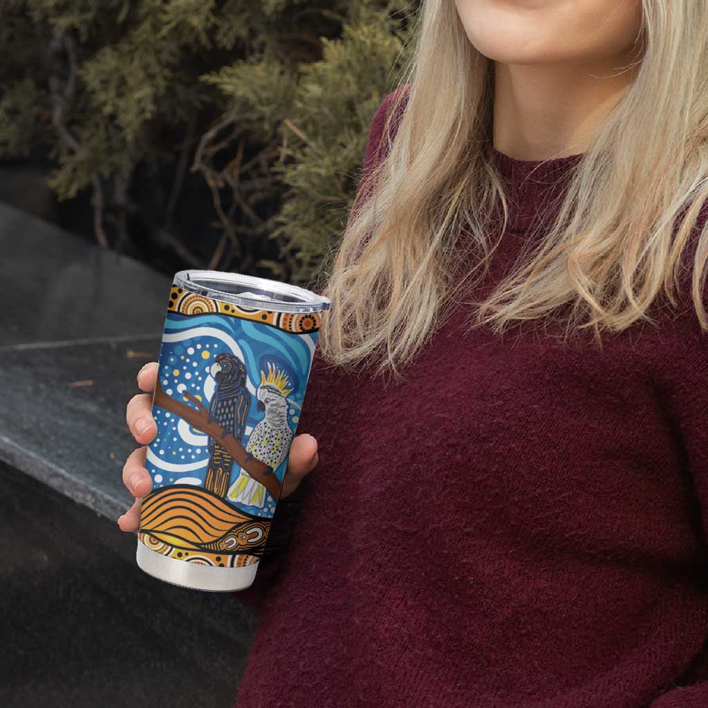 Australia Birds Aboriginal Art Tumbler Cup