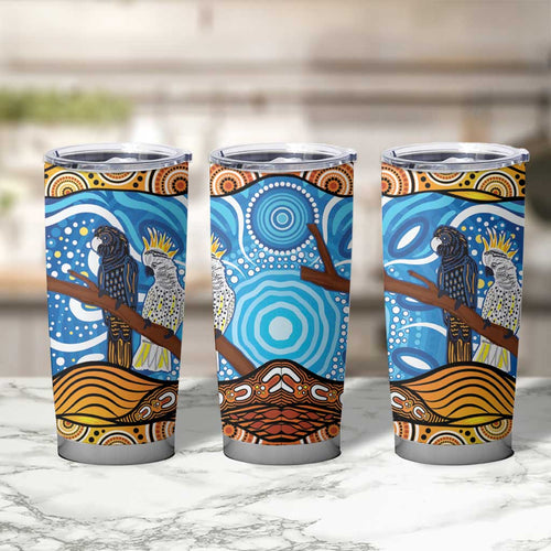Australia Birds Aboriginal Art Tumbler Cup