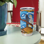 Australia Birds Aboriginal Art Tumbler Cup