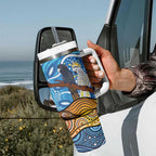 Australia Birds Aboriginal Art Tumbler With Handle