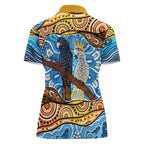 Australia Birds Aboriginal Art Women Polo Shirt