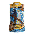 Australia Birds Aboriginal Art Women Sleeveless Polo Shirt