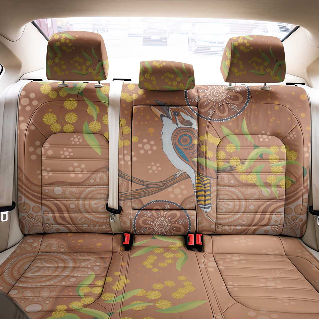 Kookaburra Aboriginal Dot Painting Back Car Seat Cover