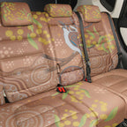 Kookaburra Aboriginal Dot Painting Back Car Seat Cover