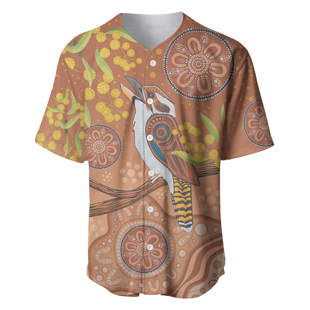 Kookaburra Aboriginal Dot Painting Baseball Jersey