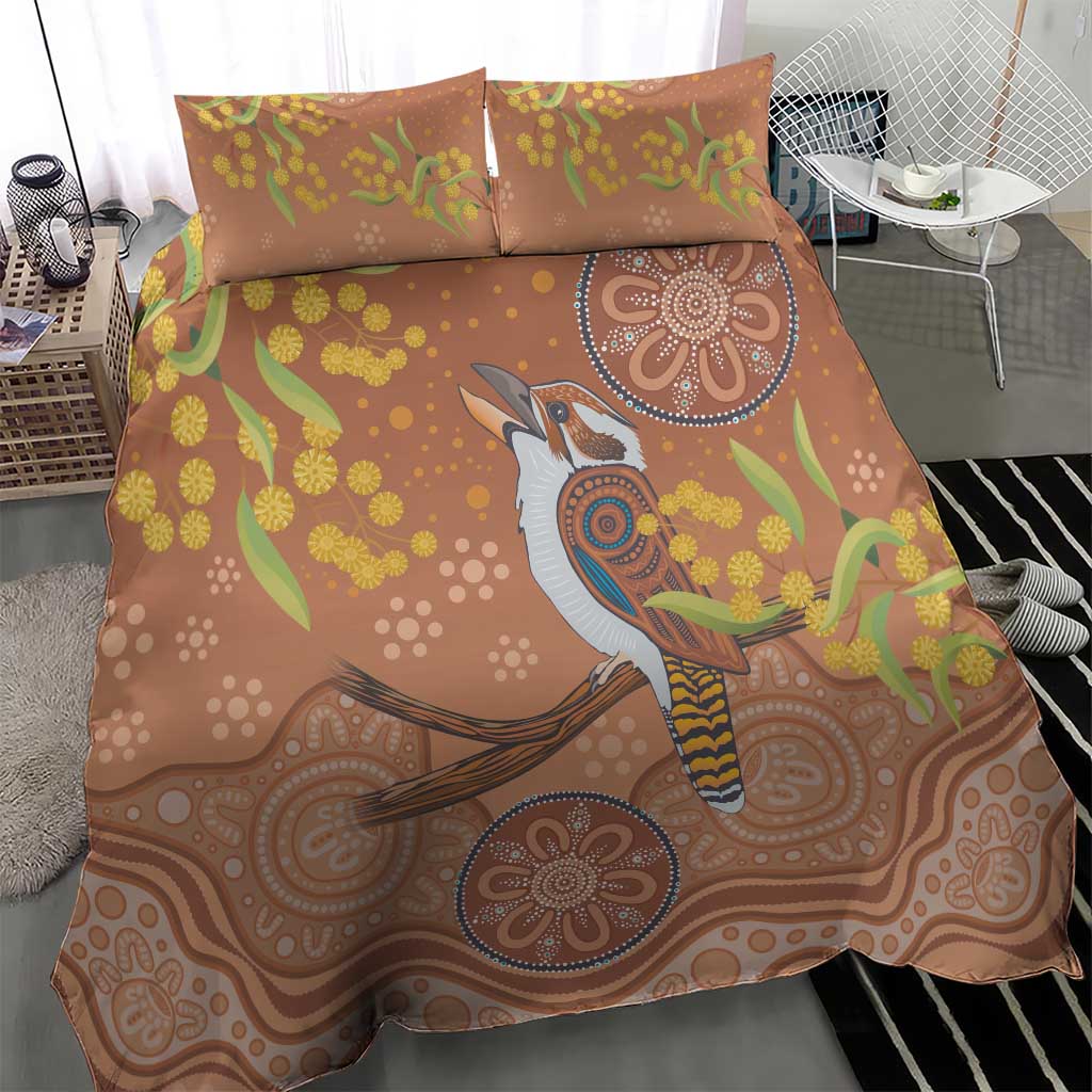 Kookaburra Aboriginal Dot Painting Bedding Set