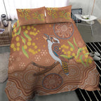 Kookaburra Aboriginal Dot Painting Bedding Set