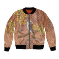 Kookaburra Aboriginal Dot Painting Bomber Jacket