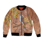 Kookaburra Aboriginal Dot Painting Bomber Jacket