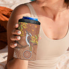 Kookaburra Aboriginal Dot Painting 4 in 1 Can Cooler Tumbler