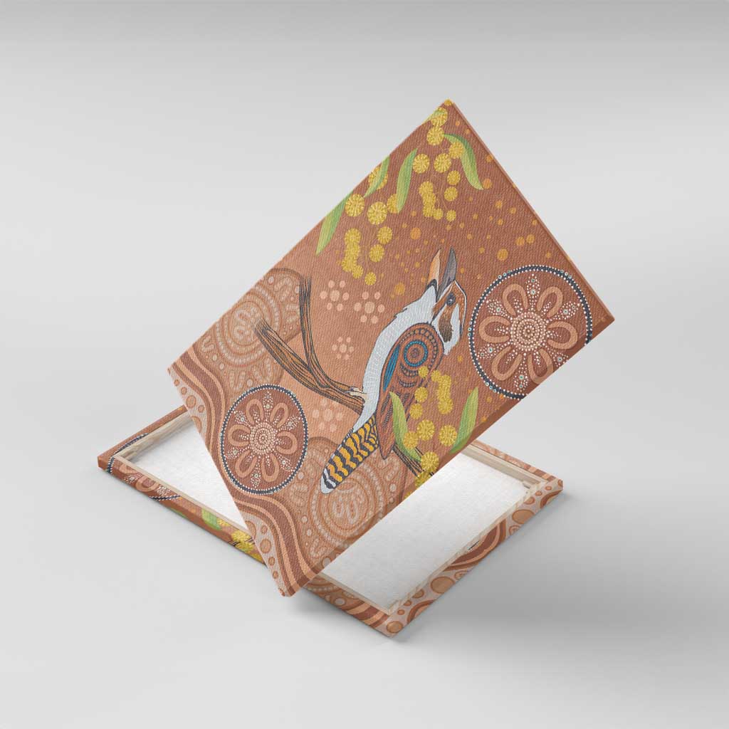 Kookaburra Aboriginal Dot Painting Canvas Wall Art