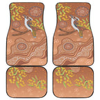 Kookaburra Aboriginal Dot Painting Car Mats
