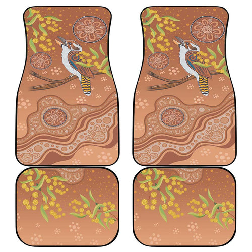 Kookaburra Aboriginal Dot Painting Car Mats