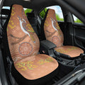 Kookaburra Aboriginal Dot Painting Car Seat Cover