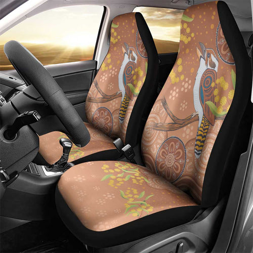 Kookaburra Aboriginal Dot Painting Car Seat Cover