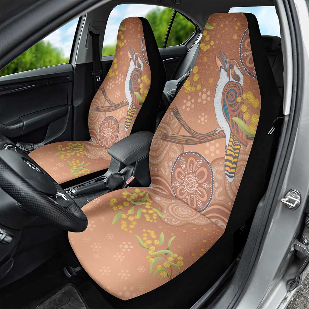 Kookaburra Aboriginal Dot Painting Car Seat Cover