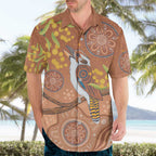 Kookaburra Aboriginal Dot Painting Hawaiian Shirt