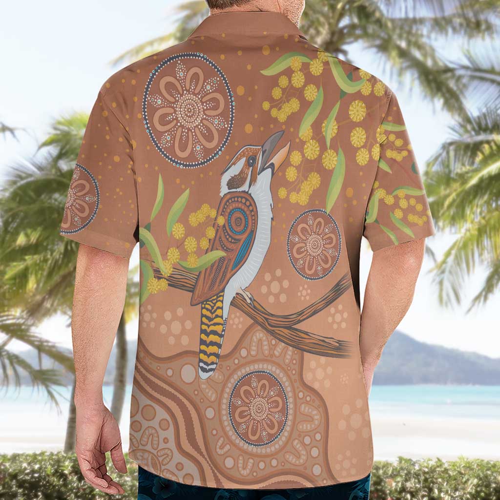 Kookaburra Aboriginal Dot Painting Hawaiian Shirt