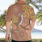 Kookaburra Aboriginal Dot Painting Hawaiian Shirt