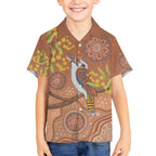 Kookaburra Aboriginal Dot Painting Hawaiian Shirt