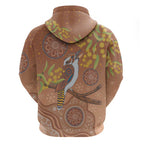 Kookaburra Aboriginal Dot Painting Hoodie