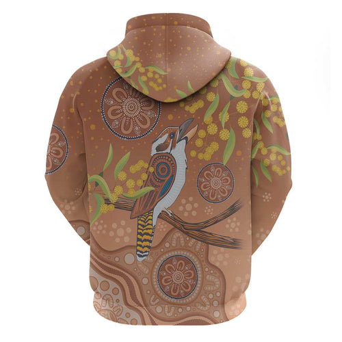 Kookaburra Aboriginal Dot Painting Hoodie
