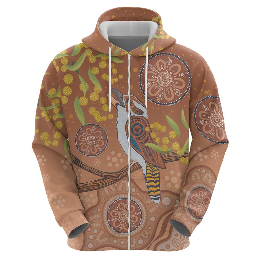 Kookaburra Aboriginal Dot Painting Hoodie