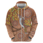 Kookaburra Aboriginal Dot Painting Hoodie