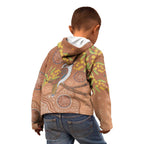 Kookaburra Aboriginal Dot Painting Kid Hoodie