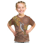Kookaburra Aboriginal Dot Painting Kid T Shirt