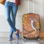 Kookaburra Aboriginal Dot Painting Luggage Cover