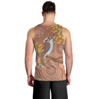 Kookaburra Aboriginal Dot Painting Men Tank Top