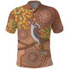 Kookaburra Aboriginal Dot Painting Polo Shirt