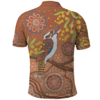 Kookaburra Aboriginal Dot Painting Polo Shirt